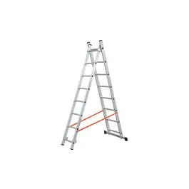 Escalera aluminio profesional doble combinada 2x12 peldaños kylate
