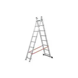 Escalera aluminio profesional doble combinada 2x7 peldaños kylate