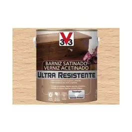 Barniz interior al agua ultra resistente satinado 2,5 l incoloro v33