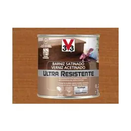 Barniz interior al agua ultra resistente satinado 250 ml cerezo v33