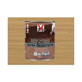 Barniz interior al agua ultra resistente satinado 250 ml incoloro v33