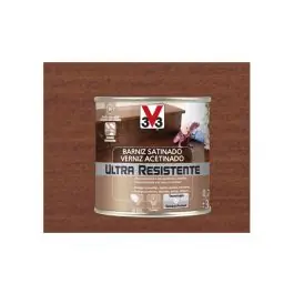 Barniz interior al agua ultra resistente satinado 250 ml sapeli v33