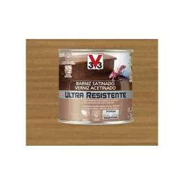 Barniz interior al agua ultra resistente satinado 750 ml cerezo v33