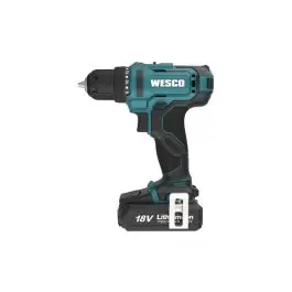 Taladro atornillador 18 v, 30 nm bateria de 2.0 ah y cargador wesco