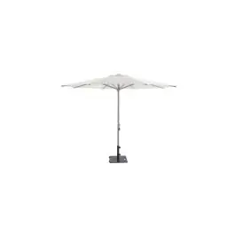 Parasol aluminio blanco 3 m tubo 48 mm import - Qfplus