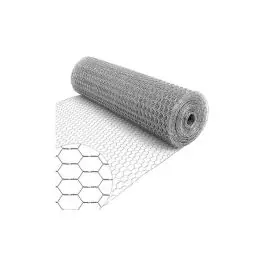 Malla triple torsion galvanizada 25 x 0,8 mm 1 x 25 m nivel