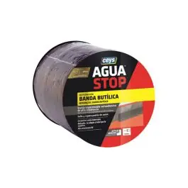 Banda butilica impermeable aguastop 10 m x 15 cm gris ceys