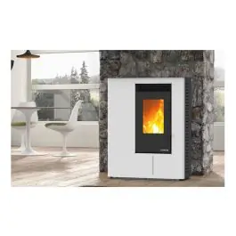 Estufa de pellet wells 10,6 kw blanca karmek