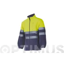 Chaqueta polar alta visibilidad marino / amarillo fluor talla xxl velilla