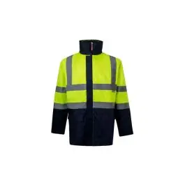 Parka alta visibilidad 4 en 1 marino / amarillo talla l velilla