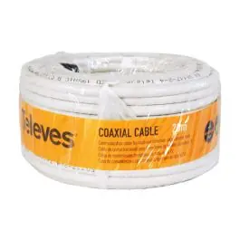 Cable coaxial pvc blanco 20m televes