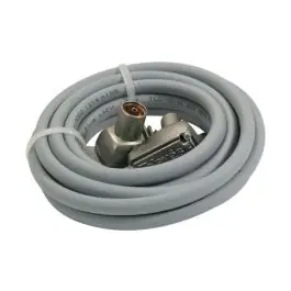 Cable tv coaxial acodado lte 2.5m televes