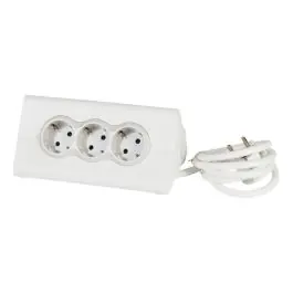 Base multiple con soporte tablet 1,5m 3 tomas + usb a blanco legrand