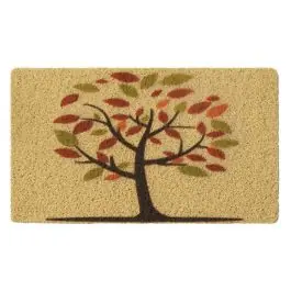 Felpudo vinilo decorado arbol 40 x 70 cm dintex