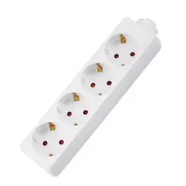 Base multiple elec 4t-tt sin cable vh bl vivahogar