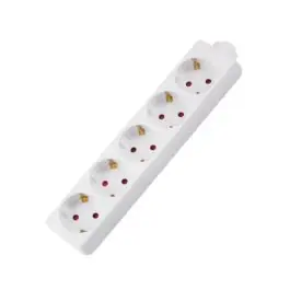 Base multiple elec 5t-tt sin cable vh bl vivahogar