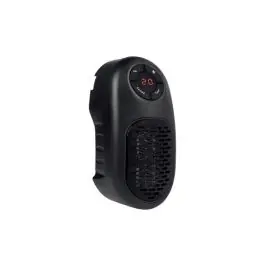 Calefactor ceramico enchufable mini negro 400 w vivahogar