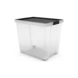 Caja multiusos new negro 60 l tatay