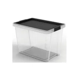 Caja multiusos new negro 15 l tatay