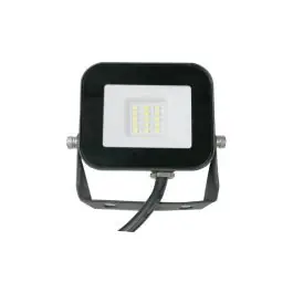 Proyector led ip65 6500k metalico negro 10w 860lm sonedas