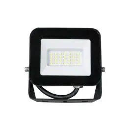 Proyector led ip65 6500k metalico negro 20w 1800lm sonedas