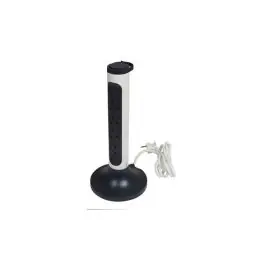 Base multiple vertical corner (spd) 2m 4 tomas blanco/gris oscuro legrand