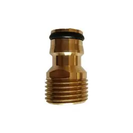 Adaptador riego rapido laton macho 1/2 natuur