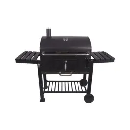 Barbacoa carbon dos mesas auxiliares 152,5 x 65 x 127 cm natuur