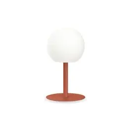 Lampara sobremesa bola terracota acero 400l xanlit recargable acero energeeks