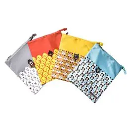 Bolsa porta alimentos snack bag friends surtido 4 colores iris