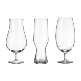 Copa cerveza set regalo golden 6 uds surtidas bohemia crystal - Non