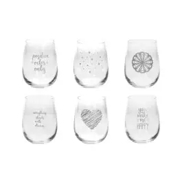 Vasos surtidos set 6 uds plata tognana - Non