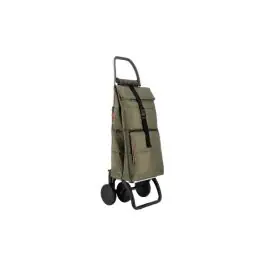 Carro compra 4 ruedas plegable acolchado big polar 4l kaki rolser