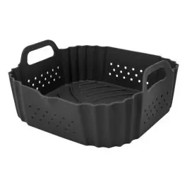 Bandeja silicona perforada para freidora aire 20x20cm vin bouquet