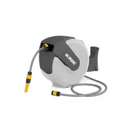 Enrollador manguera pared incluida retractil 20 m ironside garden