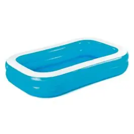 Piscina infantil hinchable rectangular azul 267x175x51 cm bestway