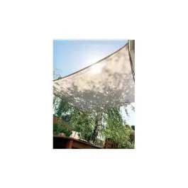 Toldo vela sombreo cuadrado ready to hand 125 gr 3x3 m tierra coolaroo