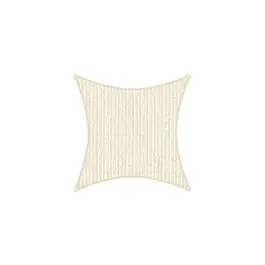 Toldo vela sombreo cuadrado heatshield 180 gr 3,6 x 3,6 m marfil coolaroo