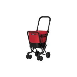 Carro compra 4 ruedas gir. easy go rojo / negro ambit