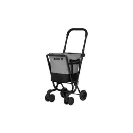Carro compra 4 ruedas gir. easy go gris / negro ambit