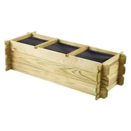 Huerto urbano madera basil 140x60xh 40 cm forest