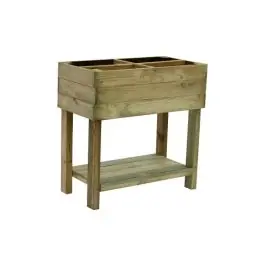 Huerto urbano madera elevado paprika 50 l 80x40x87 cm forest