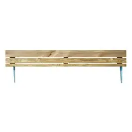 Bordura minivalla hakea 110 x 15 cm piquetas metalicas de 30 cm forest - Nortene