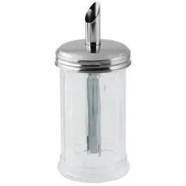 Azucarero con dosificador cristal/inox 350ml fackelmann