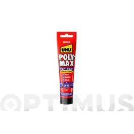 Adhesivo montaje sellador poly max express high tack 165 gr blanco uhu