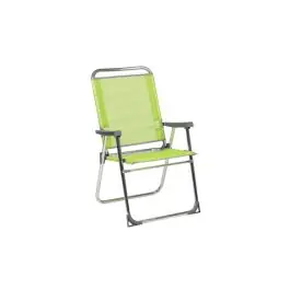 Sillon playa fijo seguridad respaldo alto aluminio fibreline pistacho alco