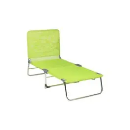 Cama playa multiposicion con asa aluminio fibreline pistacho alco