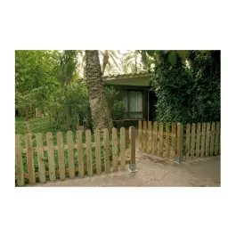 Puerta valla clasica madera rayada 100 x 100 cm catral