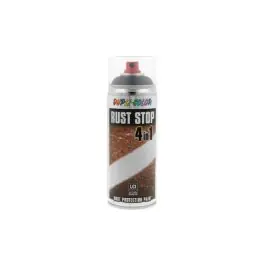 Pintura antioxidante spray rust stop 400 ml ral 9005 negro motip