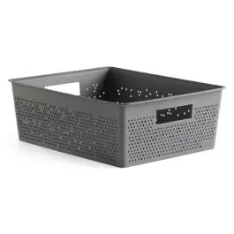 Cesta ordenacion bohool 12 l gris antracita tatay